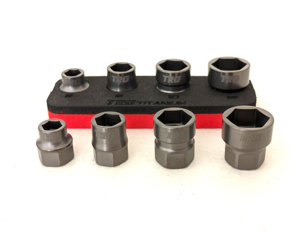 Load image into Gallery viewer, (4 pc) 1/4" Drive Titanium Socket Set 6-Pt (PREORDER)