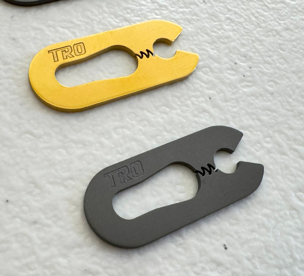 Cargue la imagen en el visor de la galería, Titanium "Jaws" 520 Master Link Clip (Gold Tiodize Available Only)