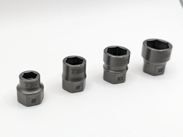 Load image into Gallery viewer, (4 pc) 1/4" Drive Titanium Socket Set 6-Pt (PREORDER)