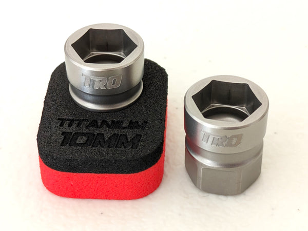 Load image into Gallery viewer, Titanium 10 mm Socket 1/4" Drive 6-Pt (RACER SPECIAL BLEMISHED IN STOCK)