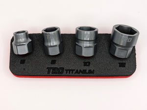 (4 pc) 1/4" Drive Titanium Socket Set 6-Pt (PREORDER)