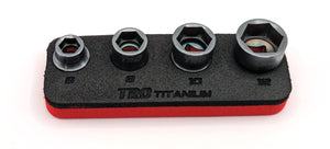 (4 pc) 1/4" Drive Titanium Socket Set 6-Pt (PREORDER)