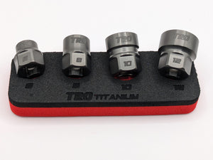 (4 pc) 1/4" Drive Titanium Socket Set 6-Pt (PREORDER)