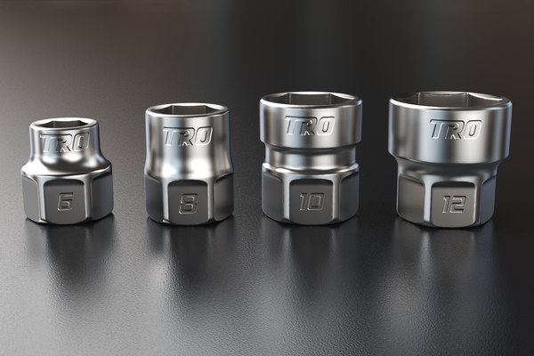 Load image into Gallery viewer, (4 pc) 1/4" Drive Titanium Socket Set 6-Pt (PREORDER)