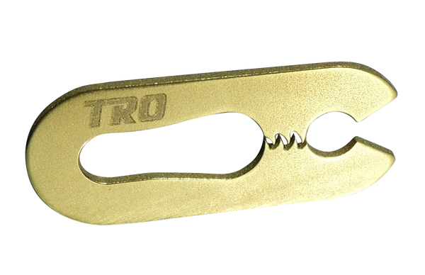 Load image into Gallery viewer, Titanium "Jaws" 520 Master Link Clip (Gold Tiodize Available Only)