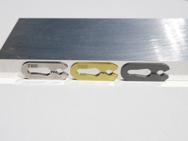 Load image into Gallery viewer, Titanium "Jaws" 520 Master Link Clip (Gold Tiodize Available Only)