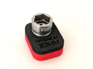 Titanium 10 mm Socket 1/4" Drive 6-Pt (RACER SPECIAL BLEMISHED IN STOCK)