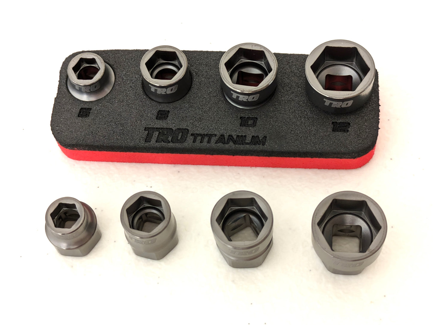 (4 pc) 1/4" Drive Titanium Socket Set 6-Pt (RACER SPECIAL BLEMISHED)