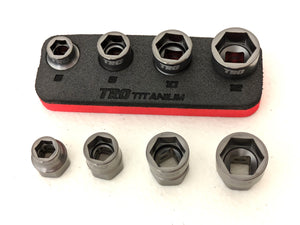 (4 pc) 1/4" Drive Titanium Socket Set 6-Pt (RACER SPECIAL BLEMISHED)