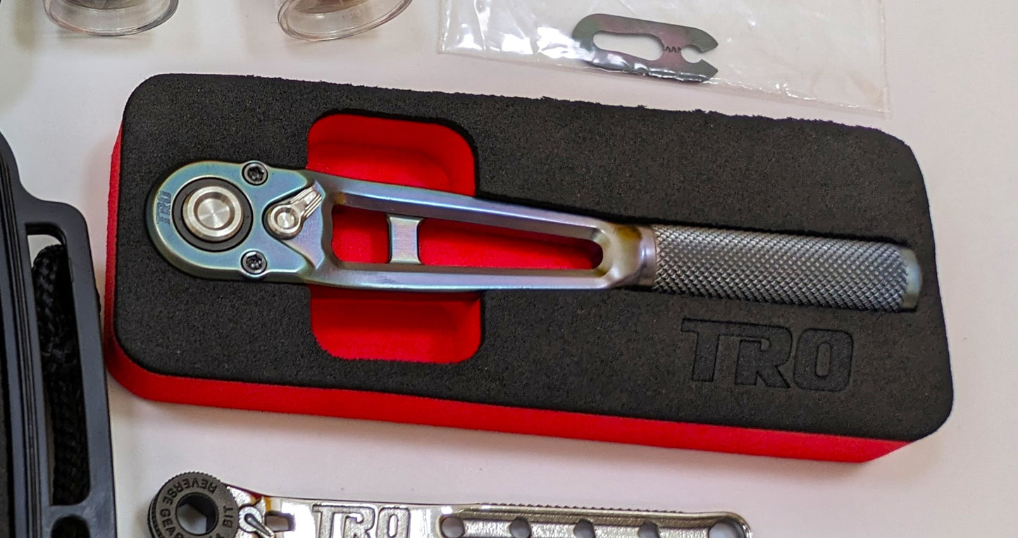 1/4" Dr. Titanium Ratchet & 4-pc Titanium Socket Set (PREORDER)