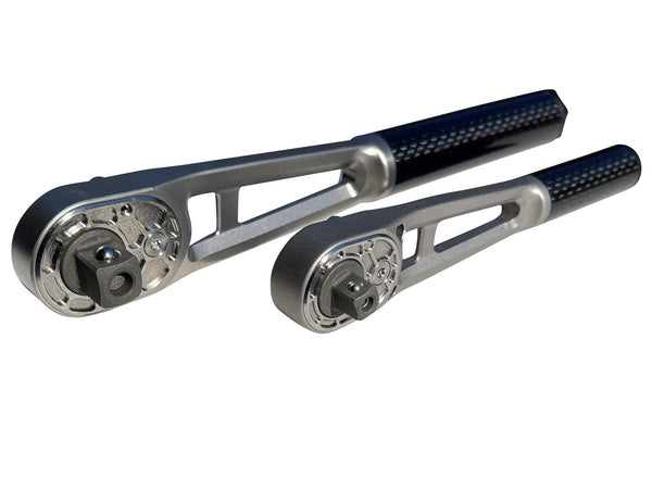 Load image into Gallery viewer, 3/8&quot; drive Titanium and Carbon Fiber Ratchet
