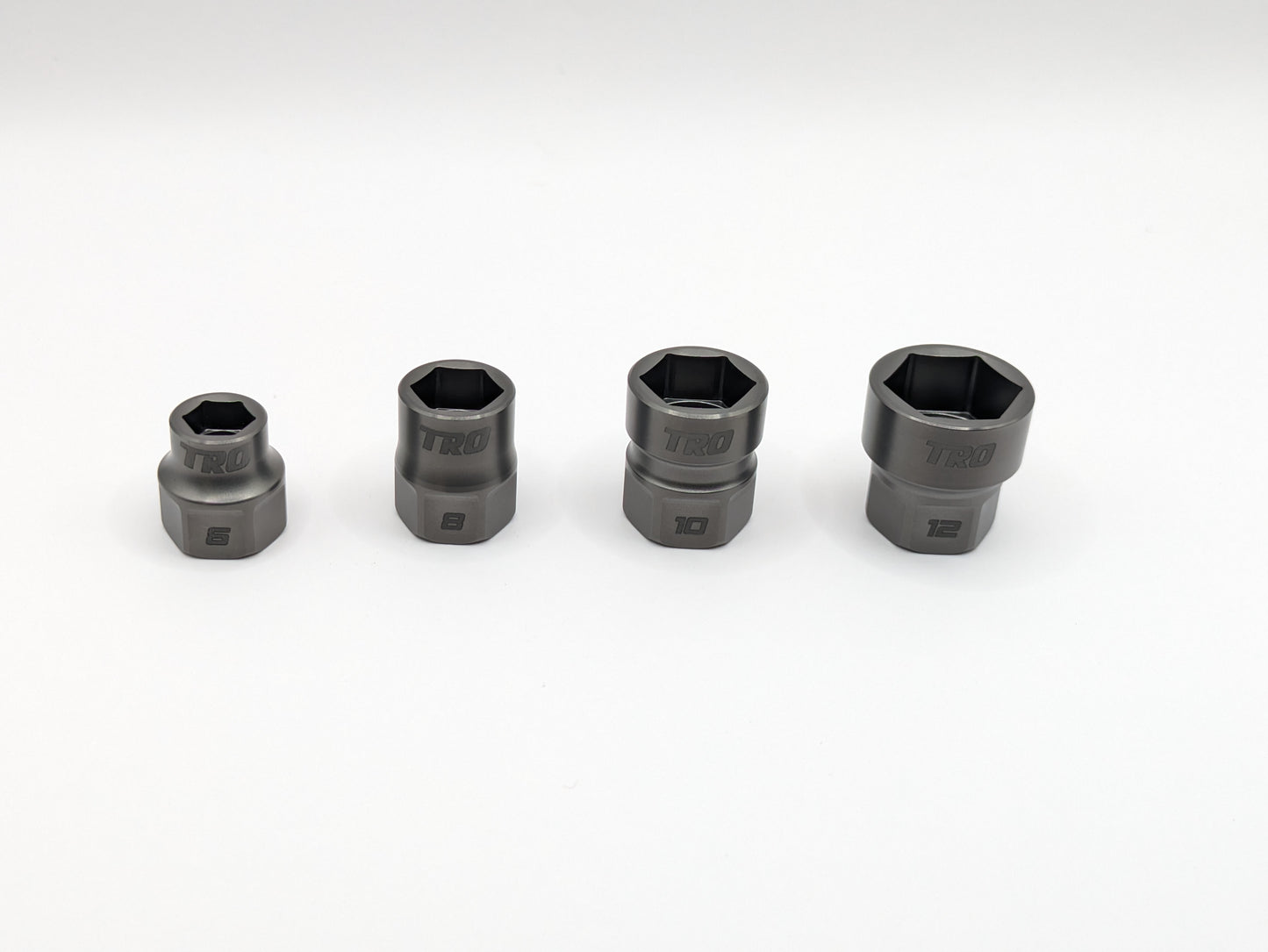 (4 pc) 1/4" Drive Titanium Socket Set 6-Pt (PREORDER)