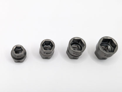(4 pc) 1/4" Drive Titanium Socket Set 6-Pt (PREORDER)