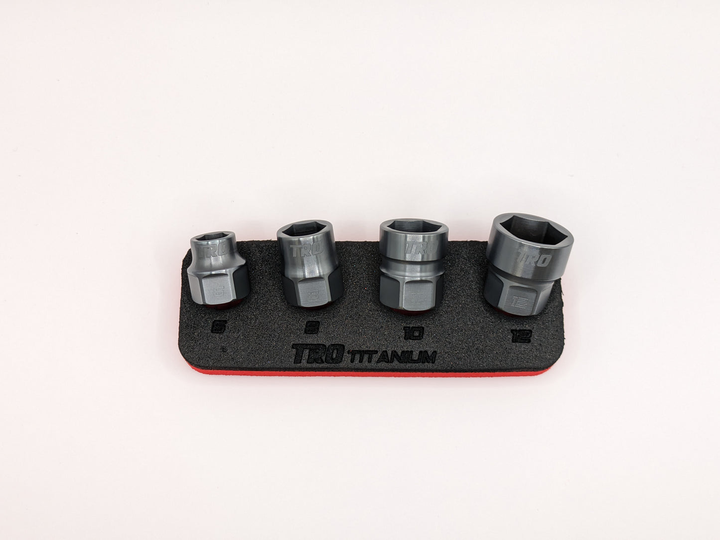 (4 pc) 1/4" Drive Titanium Socket Set 6-Pt (PREORDER)