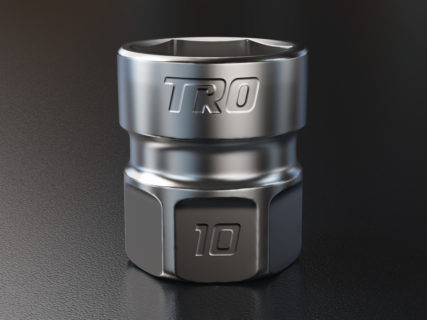 Titanium 10 mm Socket 1/4" Drive 6-Pt (RACER SPECIAL BLEMISHED IN STOCK)