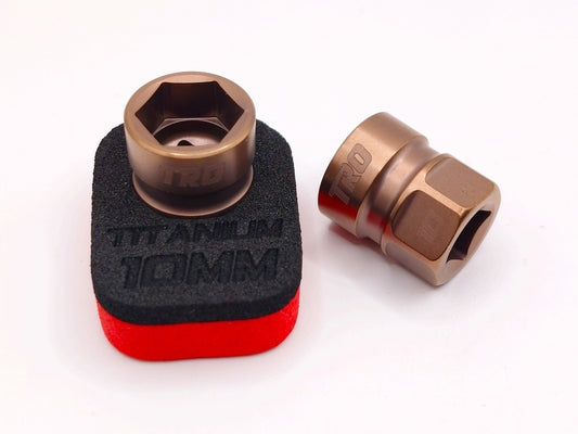 Titanium 10 mm Socket 1/4" Dr. 6-Pt (RACER SPECIAL BLEMISHED IN STOCK)