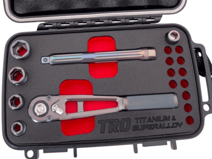 1/4" Dr. Titanium & Superalloy Ratchet + Socket Set (PREORDER)