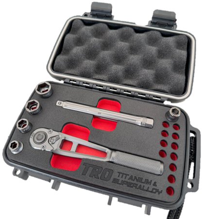 1/4" Dr. Titanium & Superalloy Ratchet + Socket Set (PREORDER)