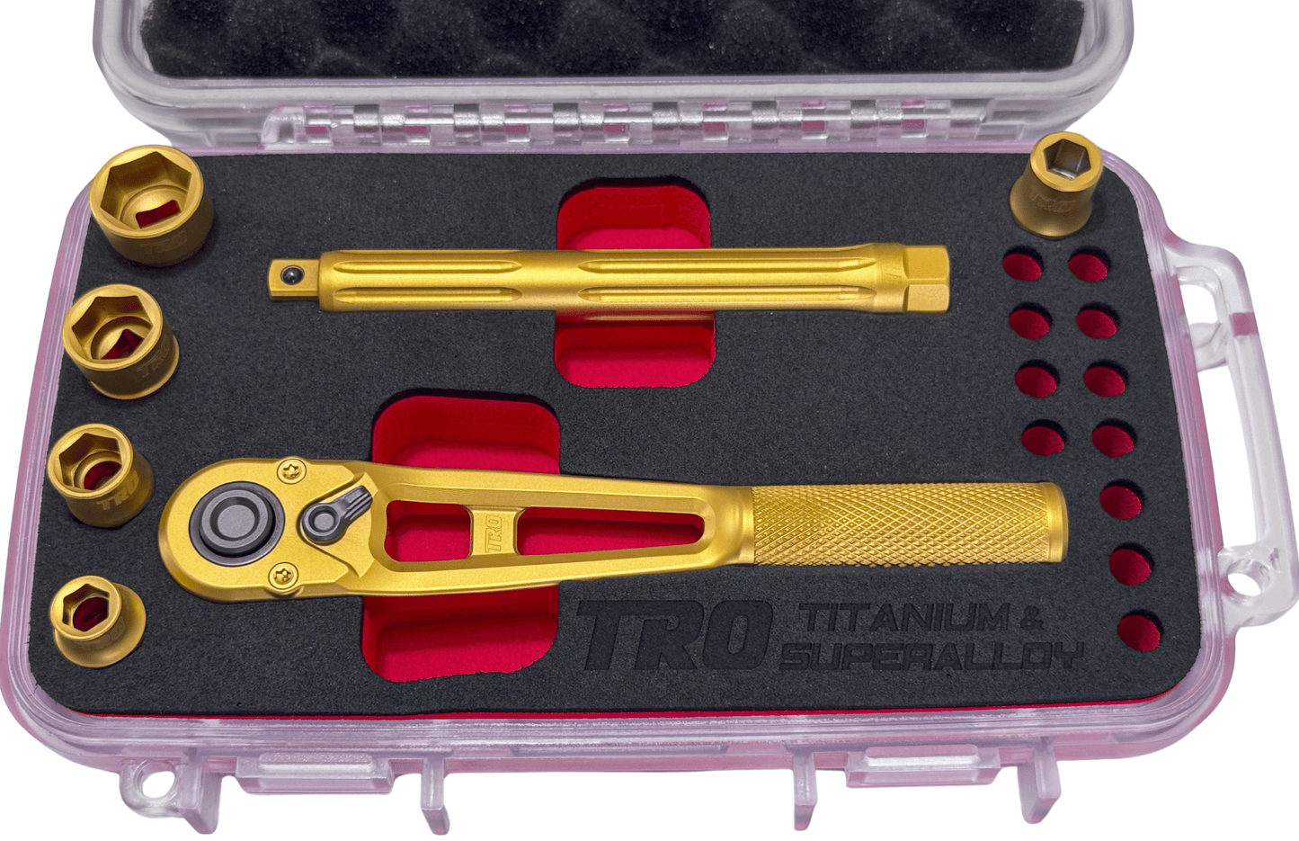 1/4" Dr. Titanium & Superalloy Ratchet + Socket Set (PREORDER)