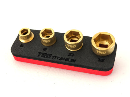 (4 pc) 1/4" Drive Titanium Socket Set 6-Pt (RACER SPECIAL BLEMISHED)