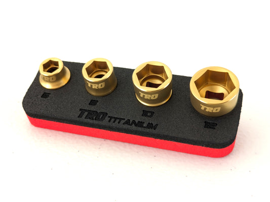 (4 pc) 1/4" Drive Titanium Socket Set 6-Pt (RACER SPECIAL BLEMISHED)