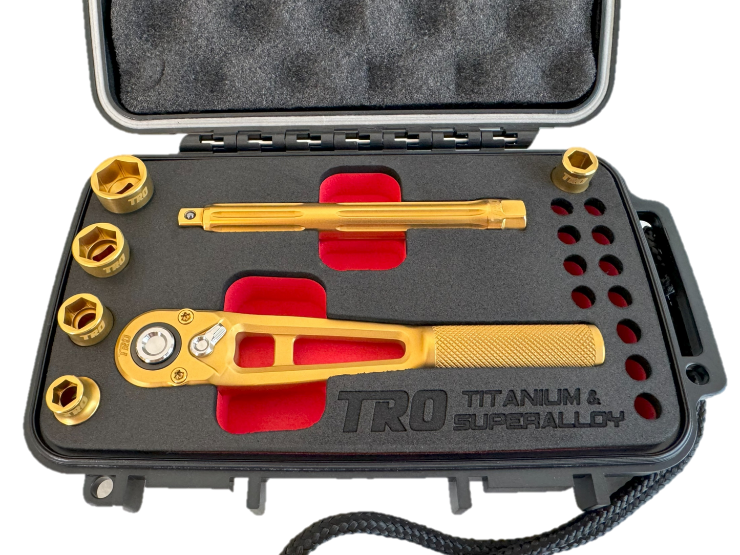 1/4" Dr. Titanium & Superalloy Ratchet + Socket Set (PREORDER)